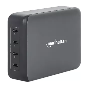 Caricabatterie Manhattan quattro porte USB-C PD 140W per porta 240W totali