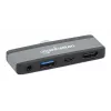 Dock da viaggio USB-C Manhattan 190404 4 porte HDMI USB-A USB-C 3,5 mm