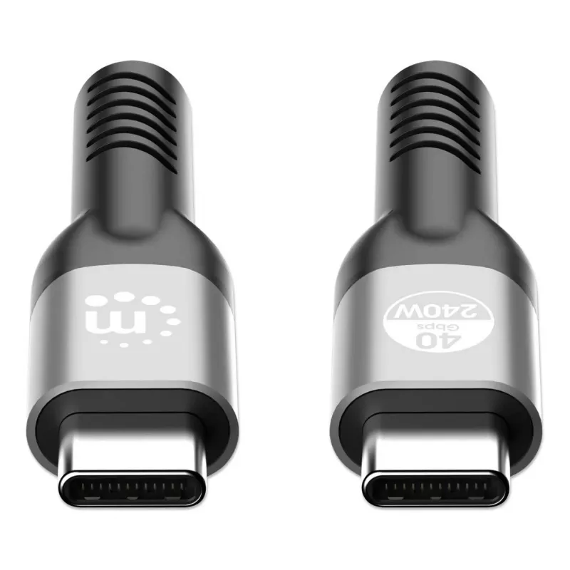 Cavo USB-C maschio su USB-C maschio Manhattan 2m USB4 Gen 3x2 8K 60Hz