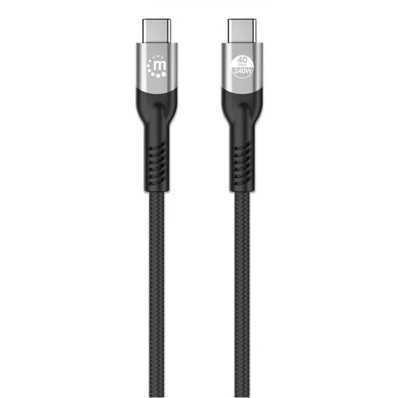 Cavo USB-C maschio su USB-C maschio Manhattan 2m USB4 Gen 3x2 8K 60Hz