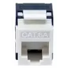 Equip 769227 Presa Keystone Cat.6A, non schermata, LSA senza attrezzi, bianca, 8 pz.