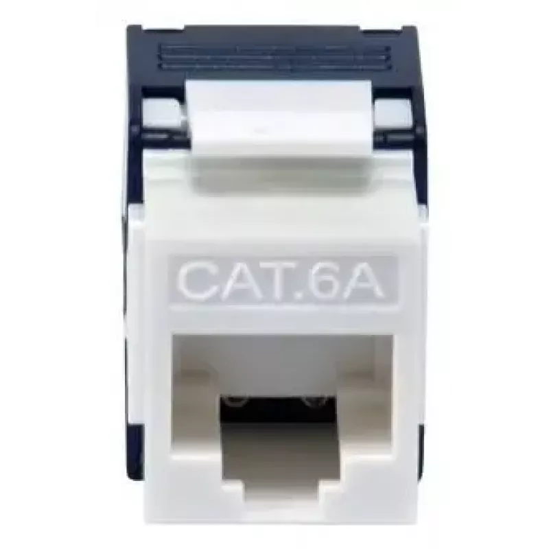 Equip 769227 Presa Keystone Cat.6A, non schermata, LSA senza attrezzi, bianca, 8 pz.