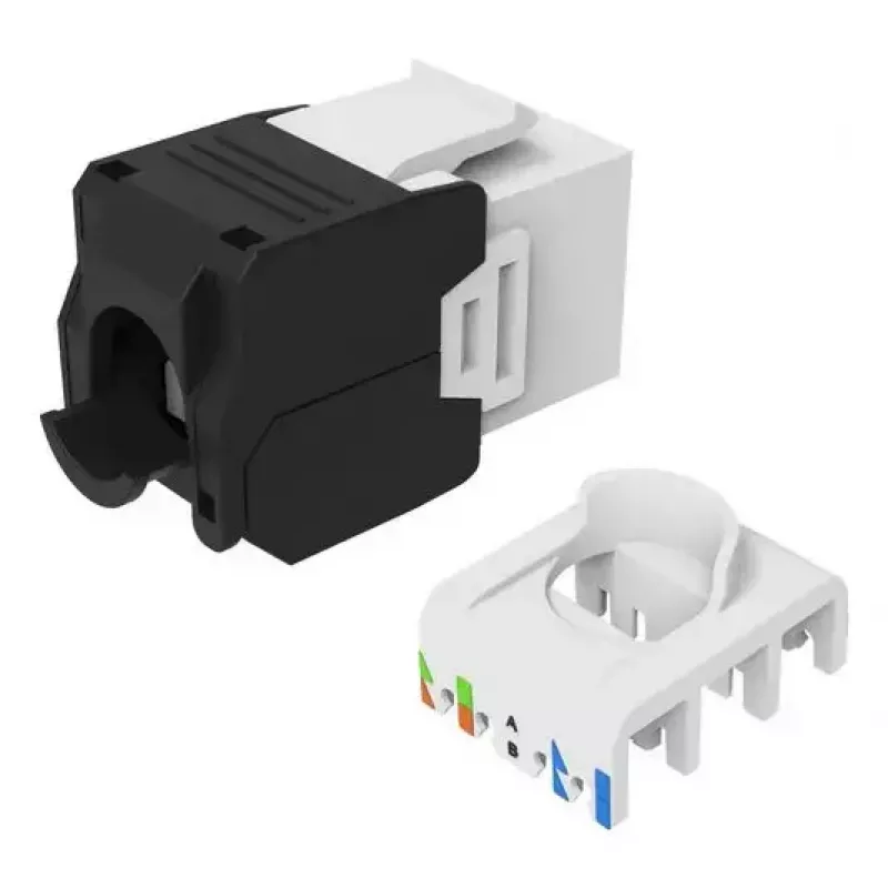 Equip 769227 Presa Keystone Cat.6A, non schermata, LSA senza attrezzi, bianca, 8 pz.