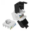 Equip 769227 Presa Keystone Cat.6A, non schermata, LSA senza attrezzi, bianca, 8 pz.