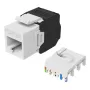 Equip 769227 Presa Keystone Cat.6A, non schermata, LSA senza attrezzi, bianca, 8 pz.