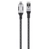 Cavo Manhattan USB-C a Gigabit rete Ethernet RJ45 2m nero/argento