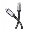 Cavo Manhattan USB-C a Gigabit rete Ethernet RJ45 2m nero/argento
