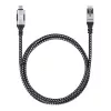 Cavo Manhattan USB-C a Gigabit rete Ethernet RJ45 2m nero/argento