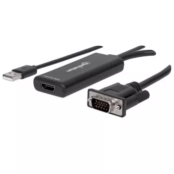 Convertitore VGA e USB-A a HDMI Manhattan 152426