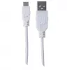 Manhattan 324069 Cavo Hi-Speed USB 2.0, da USB-A a Micro-USB, maschio-maschio, 1,8 m, bianco