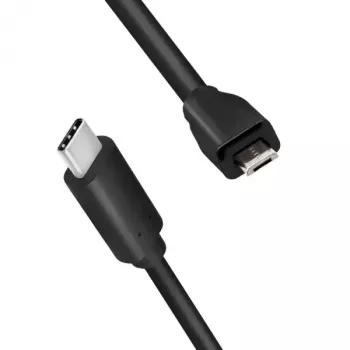 Cavo USB LogiLink CU0196 USB 2.0 0,5 m USB-C Micro-USB B nero