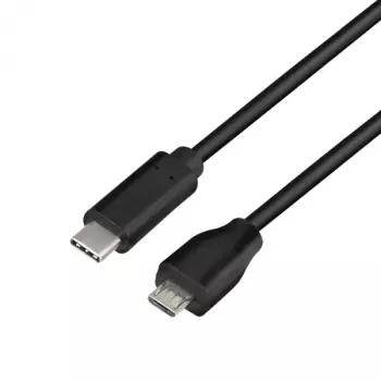 Cavo USB LogiLink CU0196 USB 2.0 0,5 m USB-C Micro-USB B nero