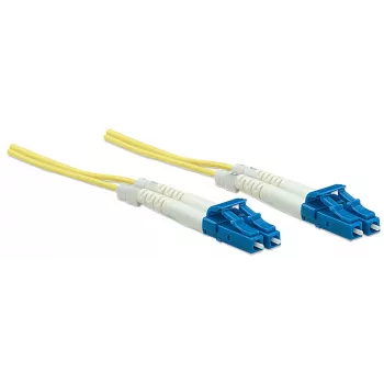 Cavo patch in fibra ottica Intellinet, OS2, LC/LC, 3 m, giallo, duplex, monomodale, 9/125 µm, LSZH, fibra ottica, garanzia a vita