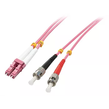 Lindy 46353 cavo InfiniBand/in fibra ottica 5 m LC ST rosa