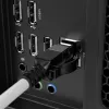 Cavo di rete Lindy 0,3 m Cat.6A S/FTP Locking, grigio