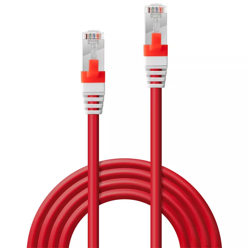 Cavo di rete Lindy Cat.6 (A) SSTP / S/FTP PIMF 7,5 m RJ-45 rosso