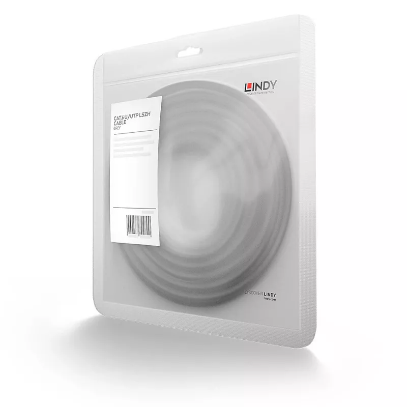 Cavo di rete Lindy 45401 grigio 0,5 m Cat6 U/UTP (UTP)