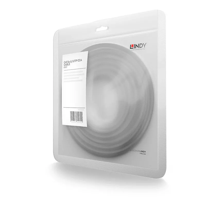 Cavo di rete Lindy 48404 grigio 5 m Cat5e U/UTP (UTP)