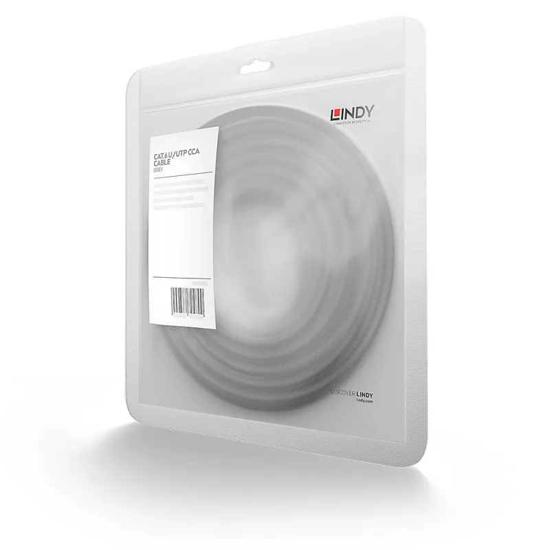Lindy 48164 Cavo di rete grigio 3 m Cat6 U/UTP (UTP)