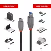 Lindy cavo USB 3.2 Type-C su B 0,5 m 5 Gbit/s nero