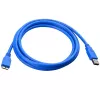 Cavo USB TECHLY ICOC-MUSB3-A-005 — USB A su Micro-USB B, USB 3.2 Gen 1 (5 Gbit/s), 0,5 m, blu
