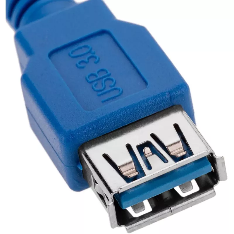 Techly cavo di prolunga USB 3.0, connettore maschio A / connettore femmina A, 1 m, blu ICOC U3-AA-10-EX
