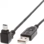 Techly cavo USB 2.0 connettore maschio A / connettore maschio Mini B 90° 1,8 m nero ICOC MUSB-AA-018ANG