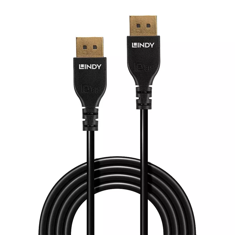 Lindy cavo DisplayPort 1.4 schlank 0,5 m