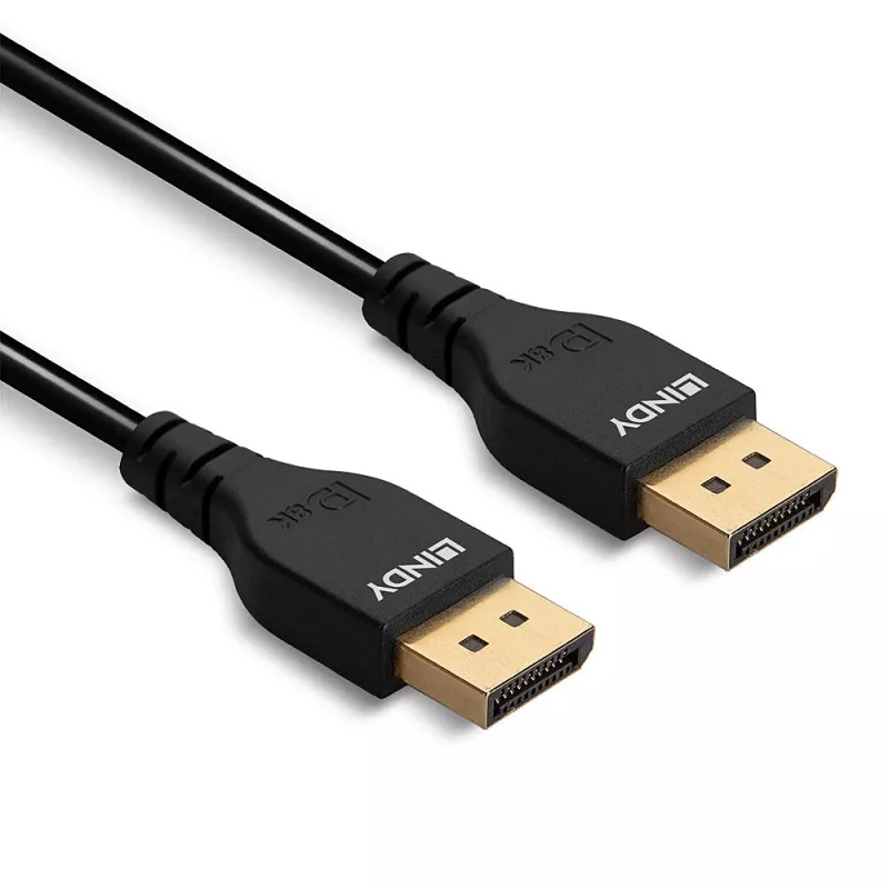 Lindy cavo DisplayPort 1.4 schlank 0,5 m