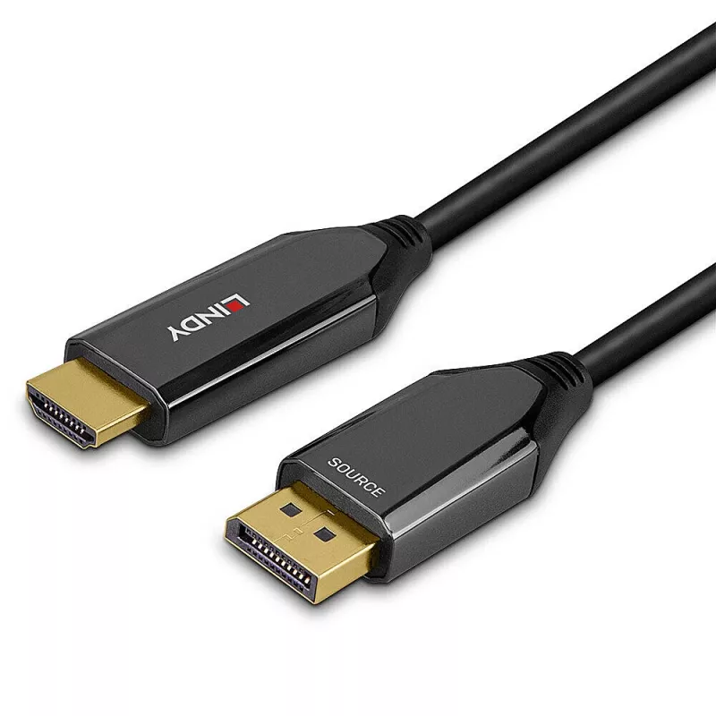 Cavo attivo Lindy 1m DisplayPort 1.4 a HDMI 8K60