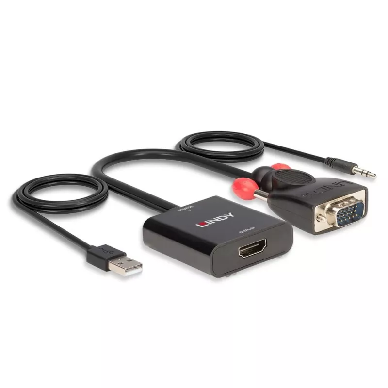 Convertitore VGA e audio a HDMI Lindy 38284