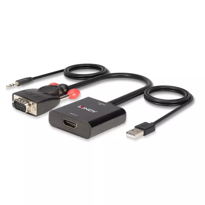 Convertitore VGA e audio a HDMI Lindy 38284