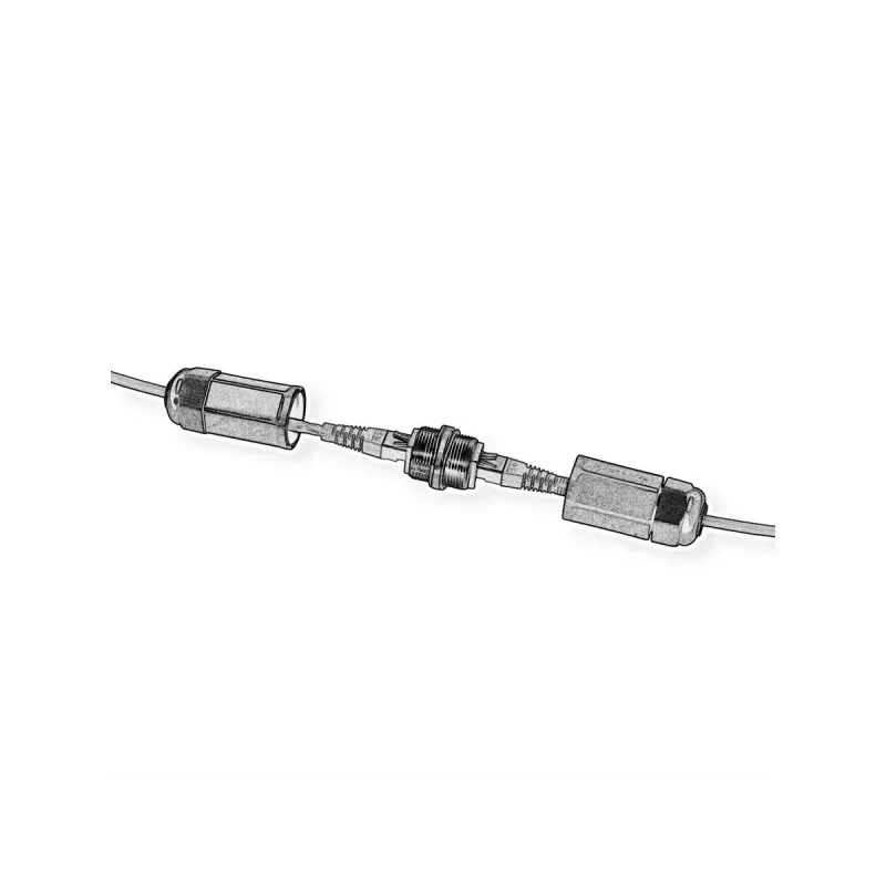 VALUE 21.99.3007 accoppiatore RJ-45 schermato, Cat.6A, per esterni e uso industriale, nero