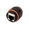 VALUE 21.99.3007 accoppiatore RJ-45 schermato, Cat.6A, per esterni e uso industriale, nero