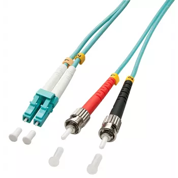 Lindy 10m OM3 LC - ST duplex cavo InfiniBand/fibra ottica turchese