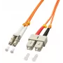 Lindy 1.0m OM2 LC - SC duplex cavo InfiniBand/fibra ottica 1 m arancione