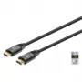 Cavo HDMI con Ethernet Manhattan 8K@60Hz 2 m intrecciato connettore maschio a connettore maschio nero