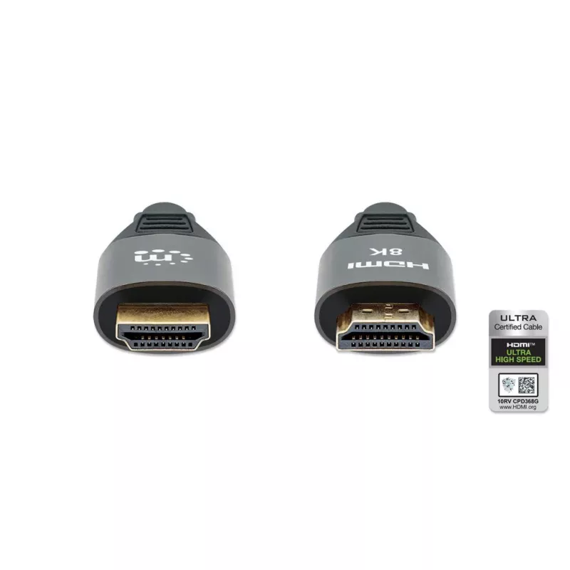 Cavo HDMI Manhattan 8K 60Hz 3 m connettore maschio a connettore maschio nero