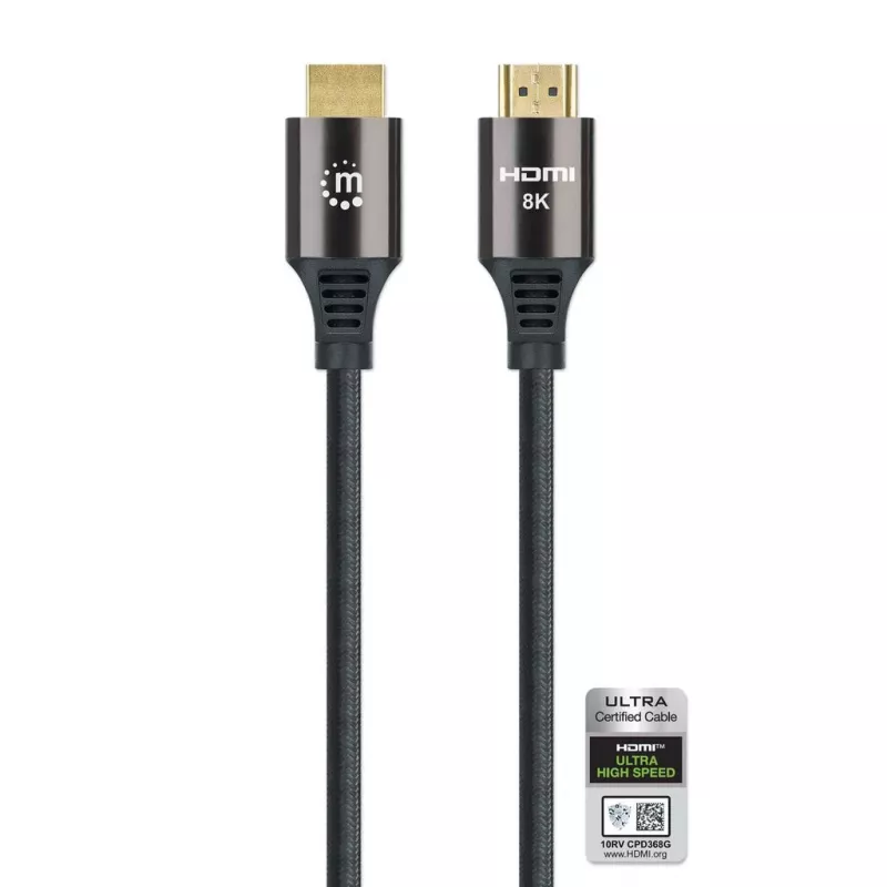 Cavo HDMI Manhattan 8K 60Hz 3 m connettore maschio a connettore maschio nero