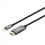 Manhattan 153607 cavo da USB-C a HDMI, maschio-maschio, doppia schermatura, 2 m, nero/argento