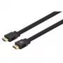 Cavo HDMI con Ethernet Manhattan (piatto), 4K@60Hz (Premium High Speed), 5 m, connettore maschio a connettore maschio, nero, Ultra HD 4k x 2k, completamente schermato, contatti dorati, garanzia a vita