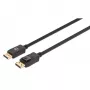 Cavo DisplayPort 1.4 Manhattan, 8K@60Hz, 3 m, cavo intrecciato, connettore maschio a connettore maschio, con blocchi, completamente schermato, nero, garanzia a vita, corrisponde a DP14MM3M