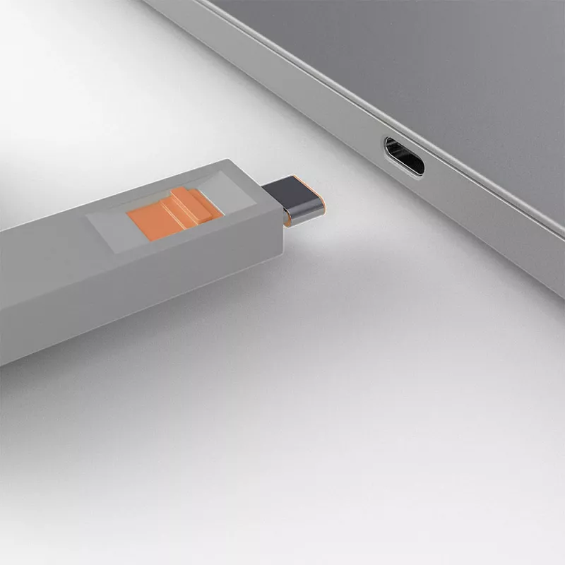 Set blocca porte USB-C Lindy, 4 pz., arancione