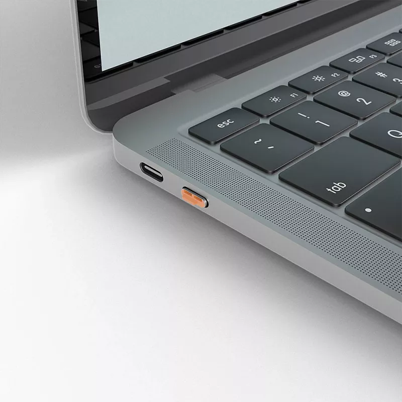 Set blocca porte USB-C Lindy, 4 pz., arancione