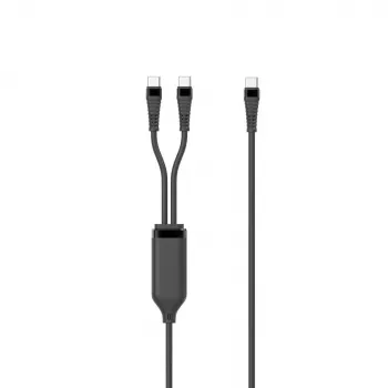 Microconnect MC-2XUSBC-100W Cavo USB USB 2.0 1 m USB C nero