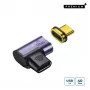 MicroConnect MC-USB4CCMF-MAGNETIC adattatore USB-C magnetico, angolare a 90°, USB4, USB-C maschio-femmina
