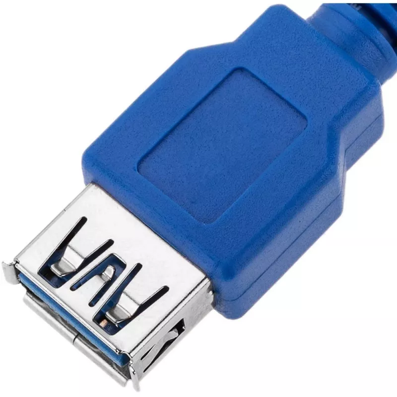 Techly Cavo di prolunga USB 3.0 A maschio / A femmina 0,5m blu ICOC U3-AA-005-EX