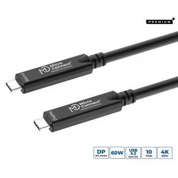 Cavo USB-C MicroConnect MC-USB3.2CC05-8K-OP 5 m — supporta video 8K, USB 3.2