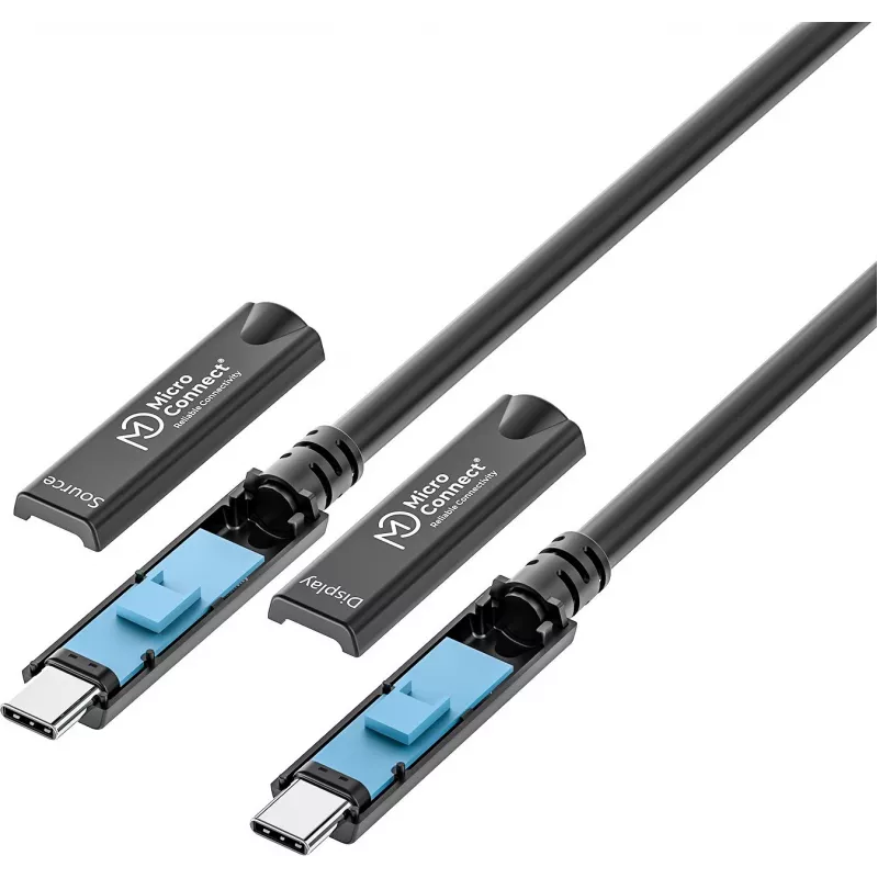 Cavo USB-C MicroConnect MC-USB3.2CC15-8K-OP, 15 m, USB-C su USB-C, supporto 8K