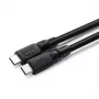 Cavo USB-C MicroConnect USB3.2CC01-LSZH, USB-C su USB-C, 100W, prestazioni USB 3.2, guaina LSZH